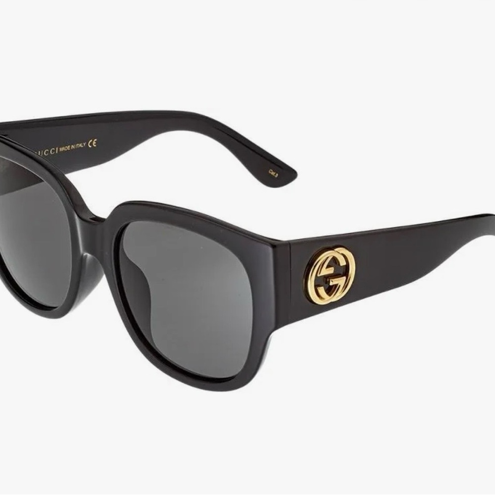 Gucci GG Square Black Sunglasses GG0142SA